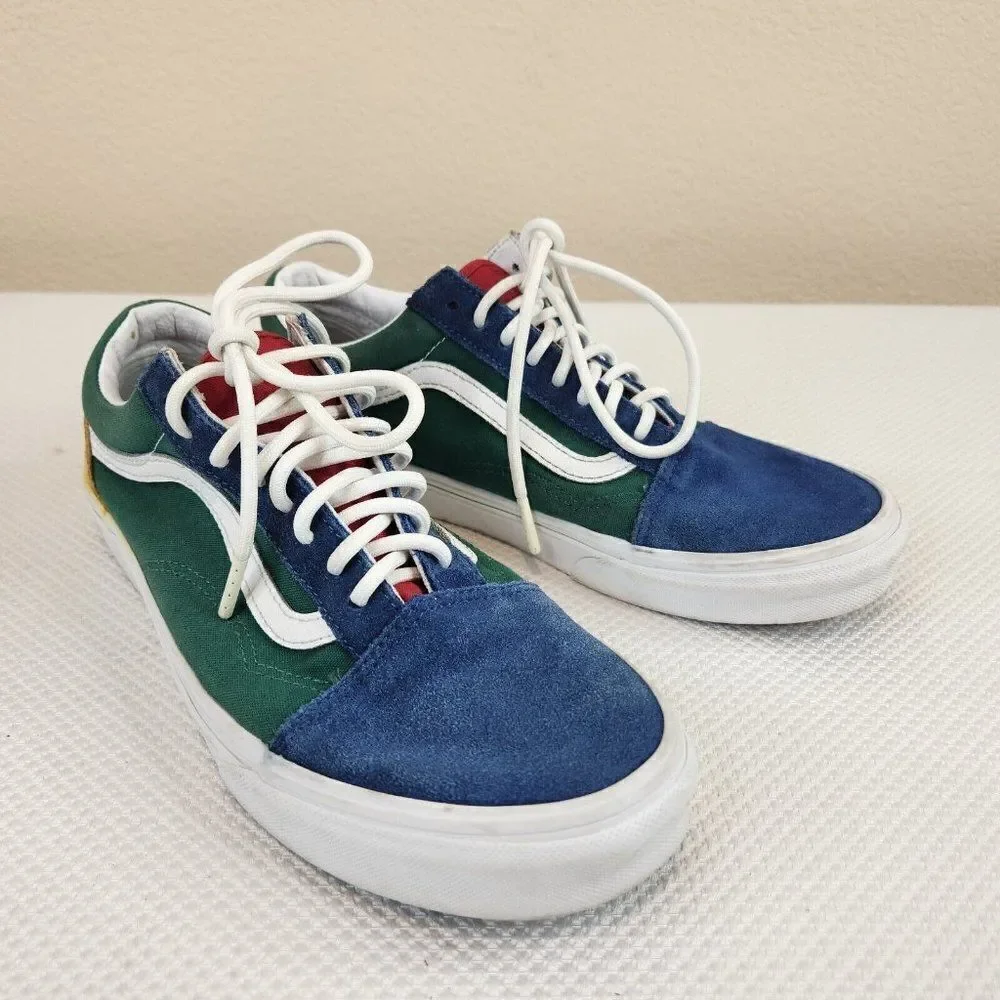 VANS Yacht Club Old Skool Primary Color Block Tennis Shoes Mens Size 9 Sneakers